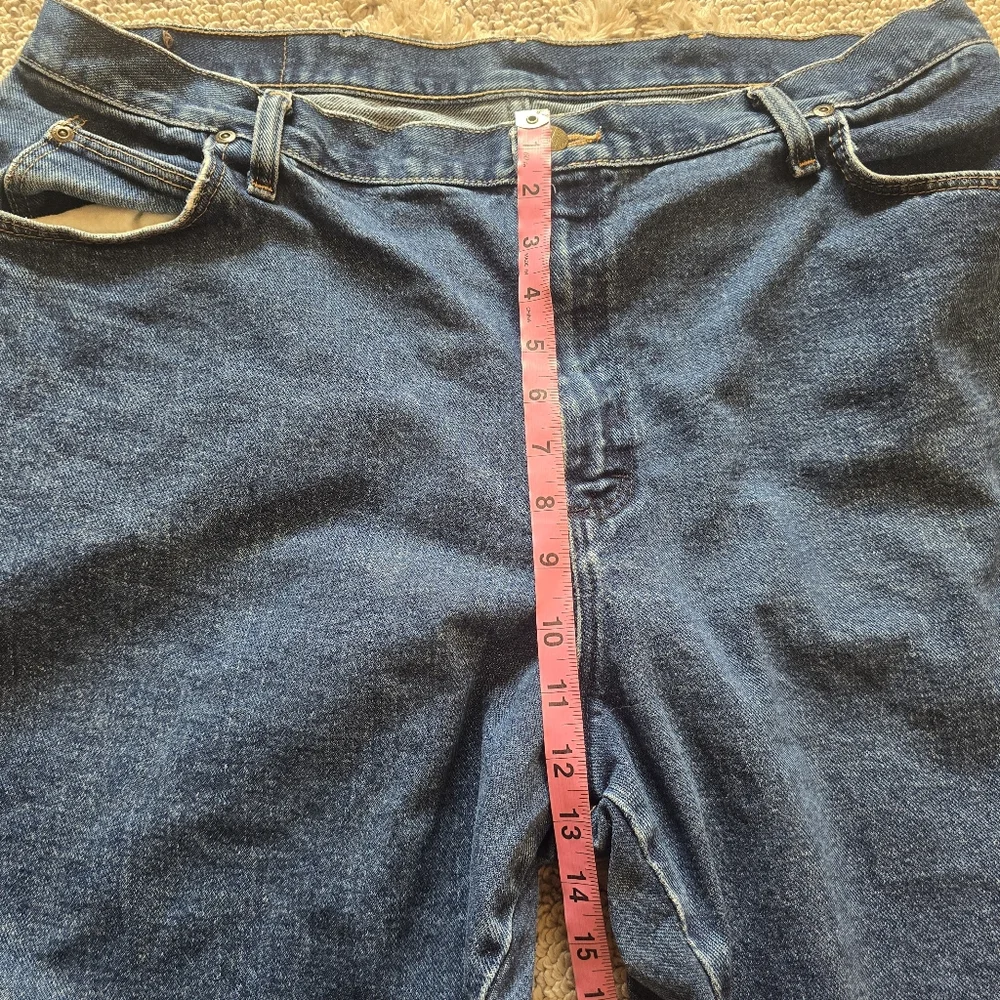Wrangler Blues Women's Jeans Size 20x30 Plus Dark Blue Denim Straight Leg - Picture 4 of 9